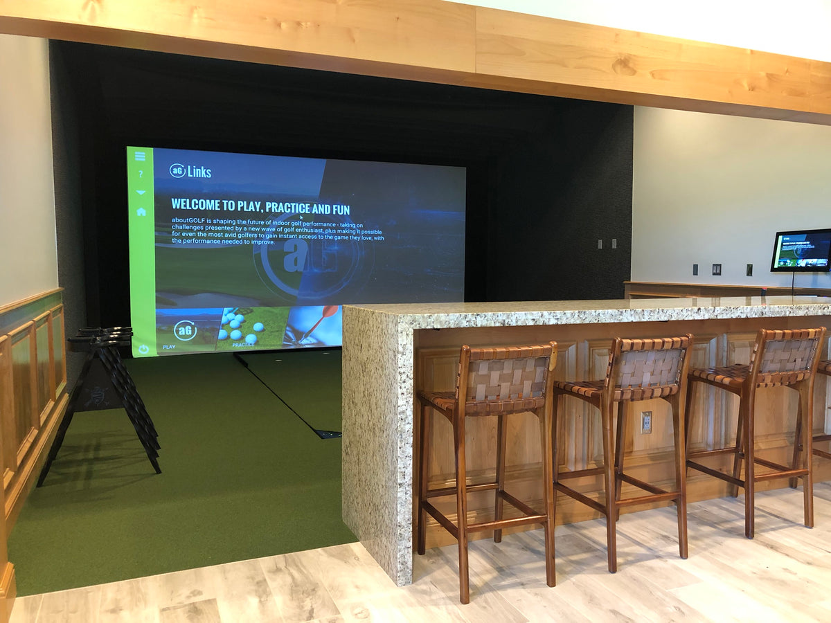 aboutGOLF flat-screen commercial simulator