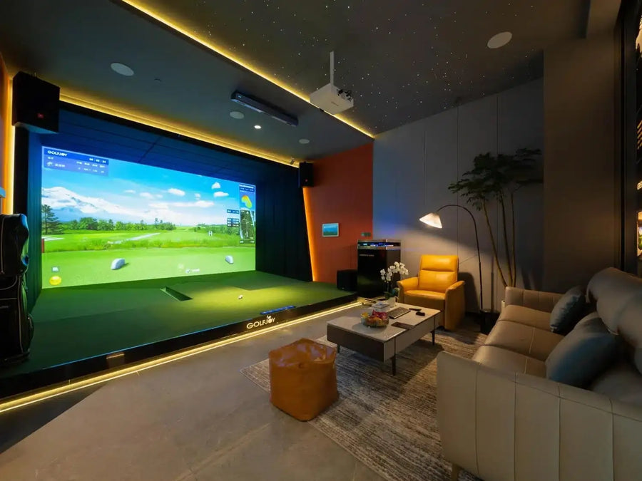 GolfJoy Rigel 3 commercial golf simulator installation