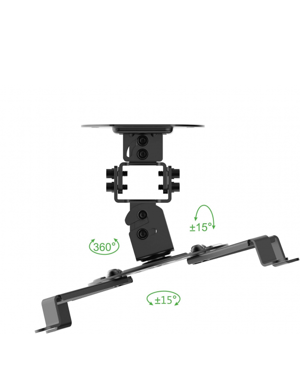 Universal projector mount adjustment angles